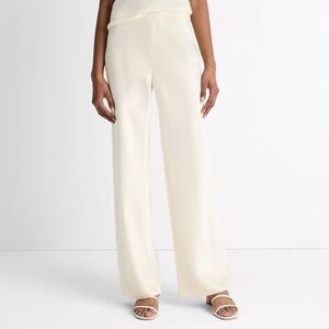 Vince Colette High-Rise Fluid Satin Bias Pant